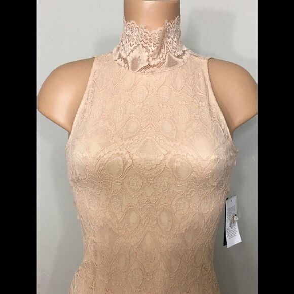 New GUESS blush stretch lace mini dress. NWT - Picture 5 of 16